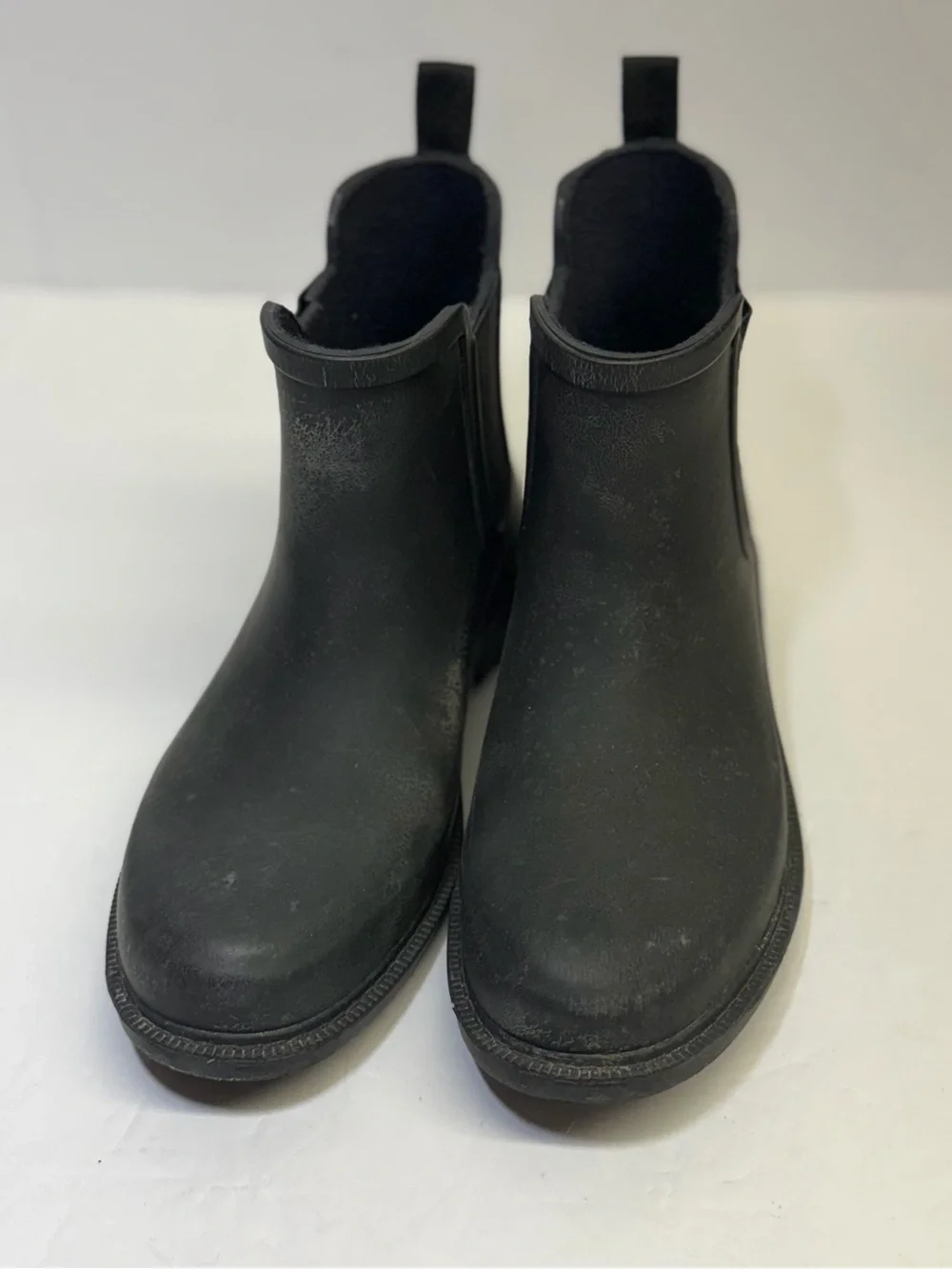 Black Chelsea Rain Ankle Boots -